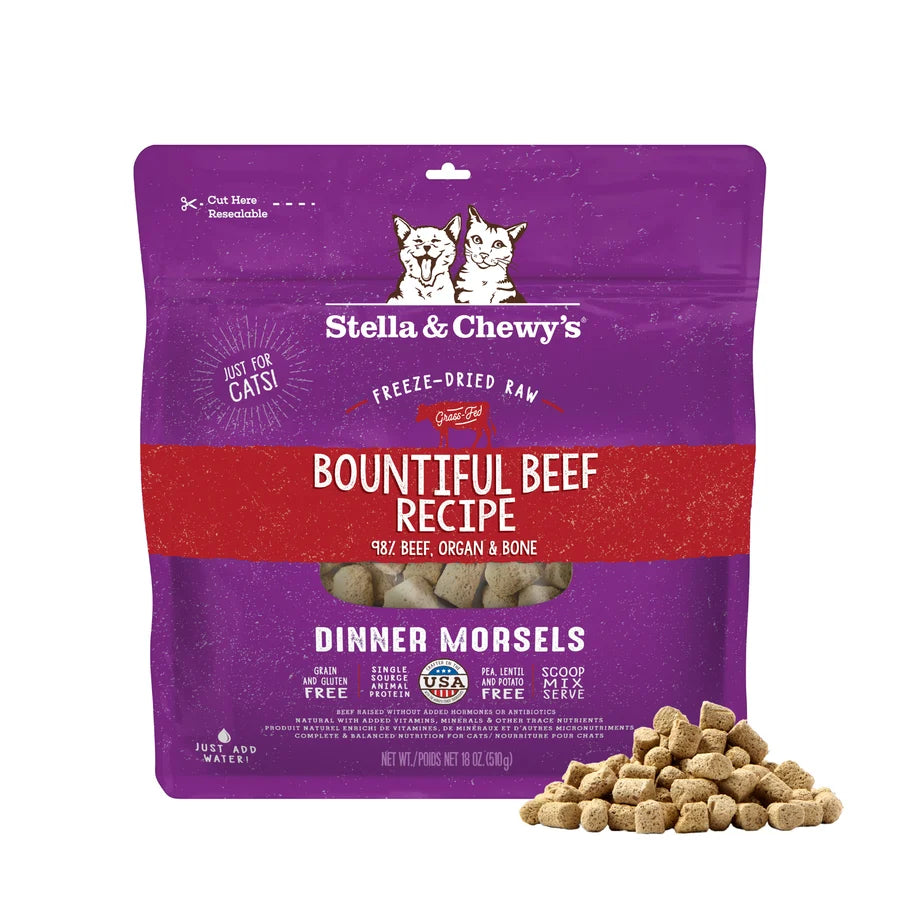 Stella & Chewy's Freeze-Dried Raw Cat Food - Bountiful Beef 寬牛大量 (牛肉配方) Stella & Chewy's