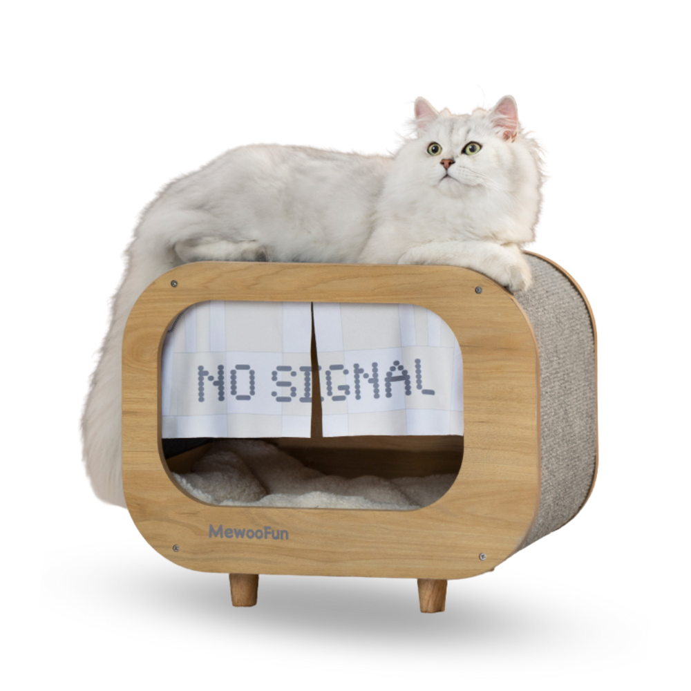 MEWOOFUN喵乎汪也 木質貓窩 | Wooden Cat Condo PET