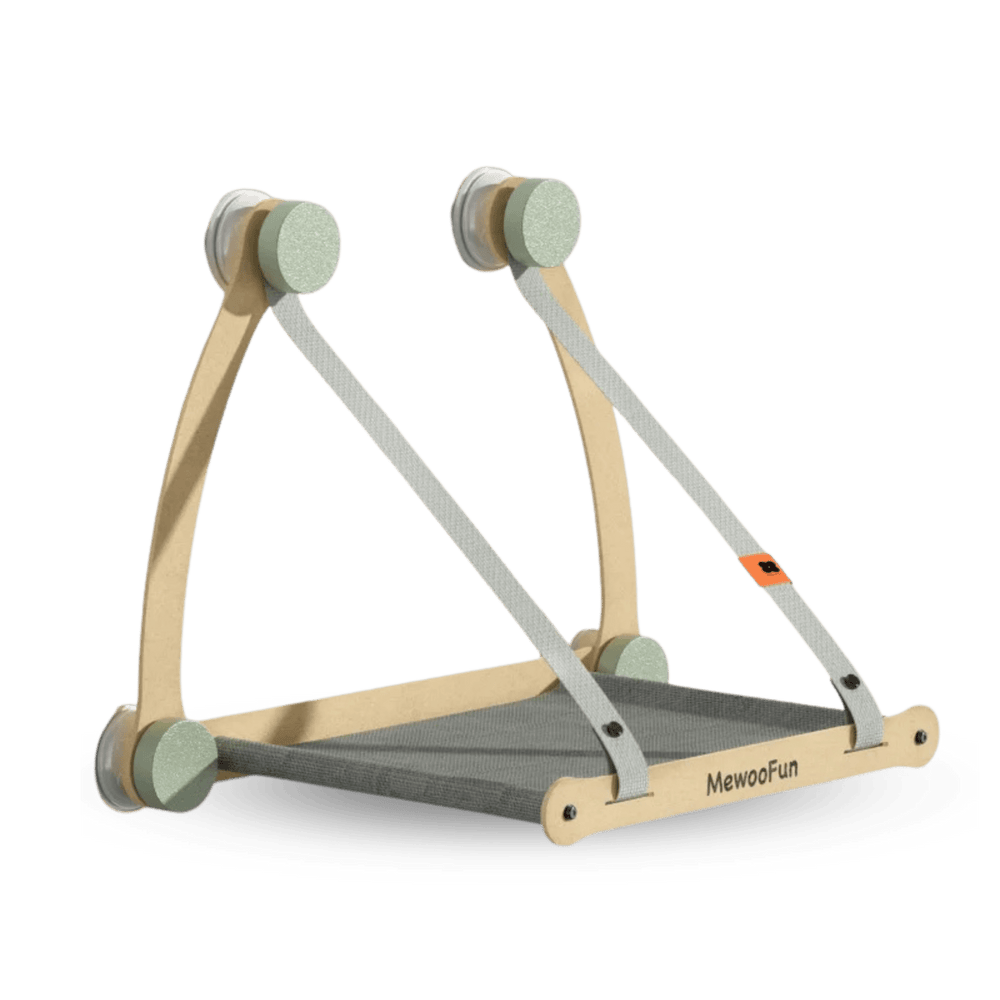 MEWOOFUN喵乎汪也 雙吊帶貓吊床 - 灰色 | Cat Window Perch - Grey - PET