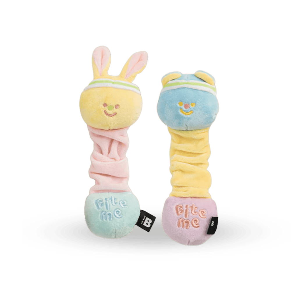 BITE ME Stretchy toy - Bear/Rabbit (squeaky) - PET