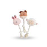 BITE ME BonBon Green Furry Friends Rope Tug Toy Bite Me