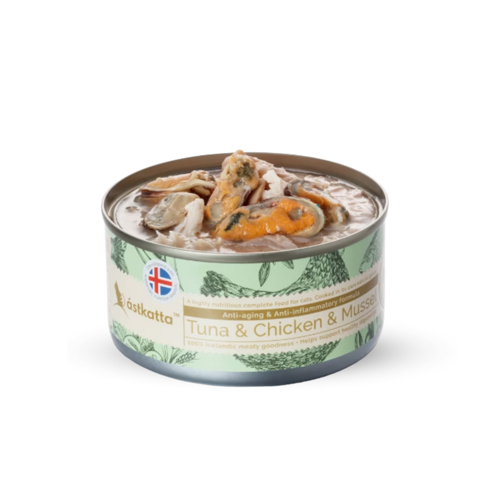 astkatta Tuna & Chicken & Mussel 80g | 吞拿魚雞肉青口 ástkatta