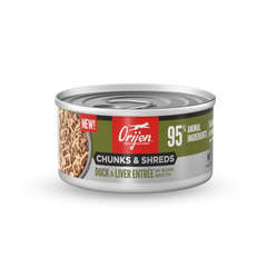 ORIJEN Chunks & Shreds Cat Wet Food - Duck & Duck Liver