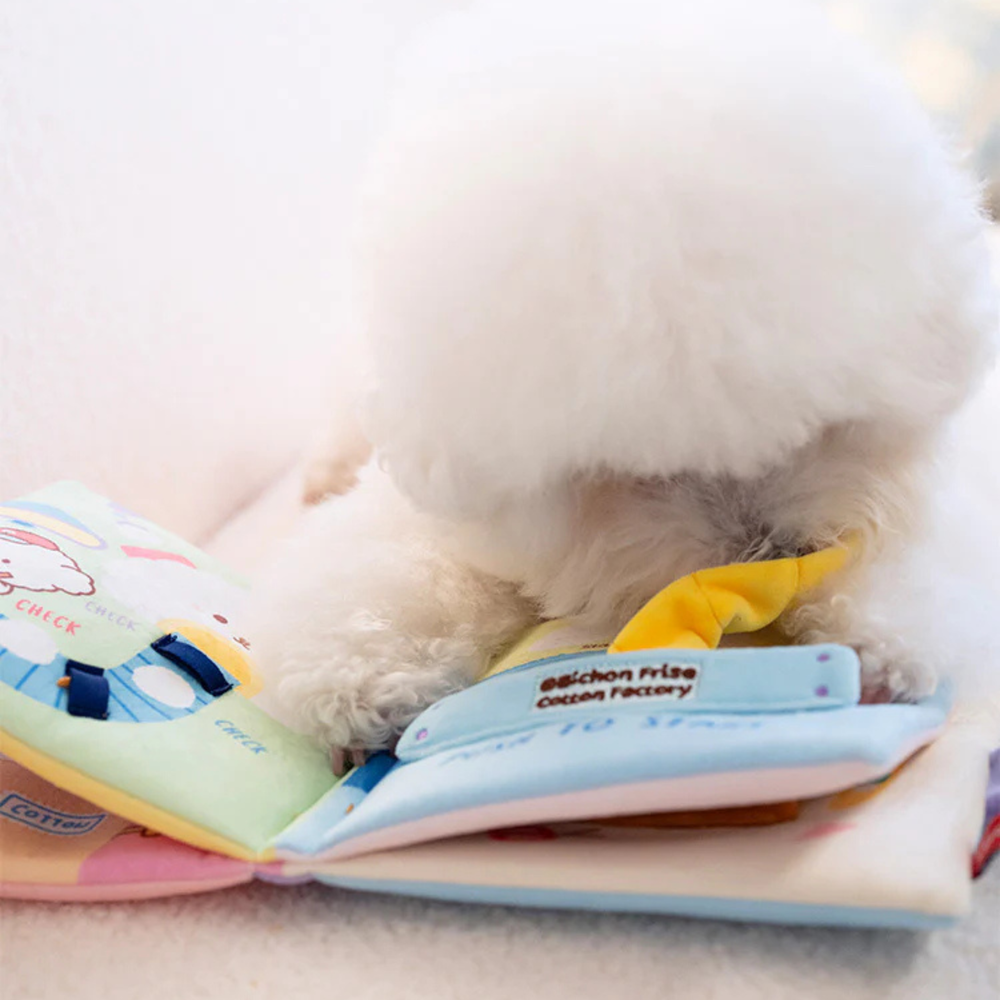 Bichon Frise Cotties Snuff Nosework Book Toy PET