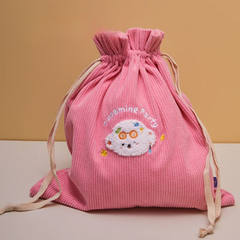 Bichon Frise Cotties Storage Drawstring Bag