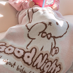 Bichon Frise Cotties Cozy Throw Blanket
