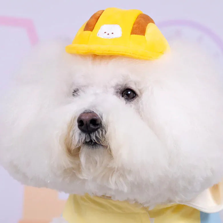 Bichon Frise Cotties Helmet Squeaky Toy PET