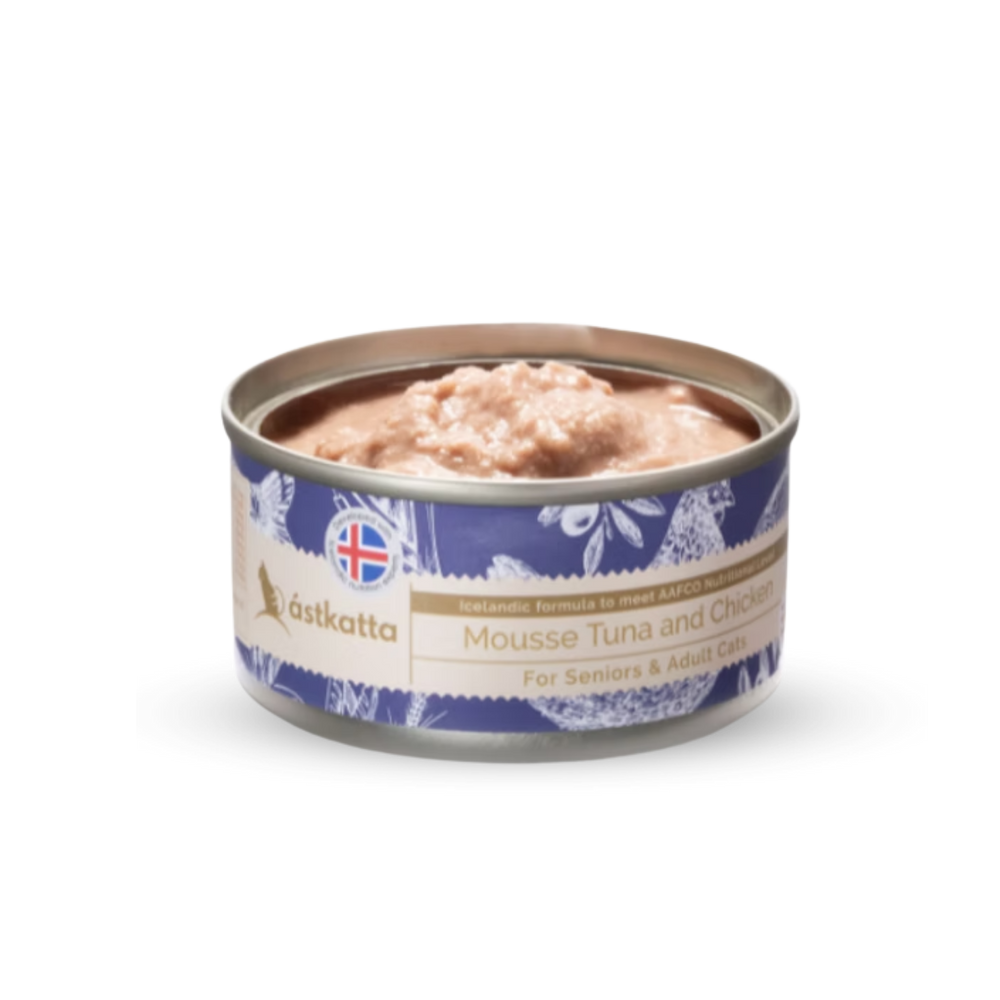 astkatta Adult & Senior Tuna & Chicken Mousse 80g | 成貓及老貓 吞拿魚雞肉慕絲 ástkatta