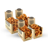 Afreschi Natural Turkey Tendon dog chews in large sizes, made from 100% natural, additive-free turkey tendons for healthy, long-lasting, digestible dog treats.