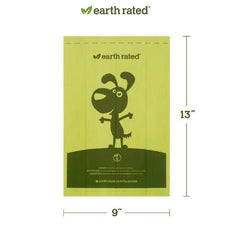 Earth Rated Poop Bag Dispenser with 15 Bags – Durable & Stylish - PET