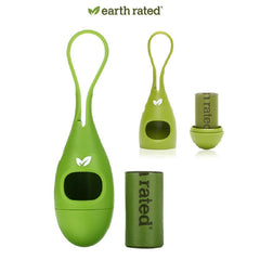 Earth Rated Poop Bag Dispenser with 15 Bags – Durable & Stylish