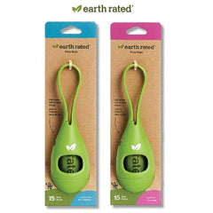 Earth Rated Poop Bag Dispenser with 15 Bags – Durable & Stylish - PET