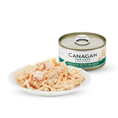 Grain Free Canned Cat Food - Chicken with Seabass 無穀物雞肉伴鱸魚配方 75g (6罐) Canagan