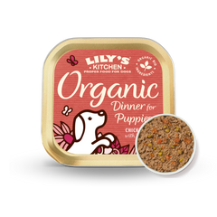LILY’S KITCHEN Organic Wet Food for Dogs-Organic Dinner for Puppies | 有機幼犬雞肉特餐 LILY’S KITCHEN