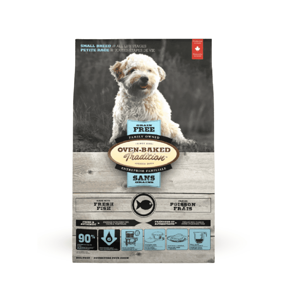 Oven-Baked Tradition Small Breed Adult Grain Free Fish Dog Dry Food 5lb Oven Baked