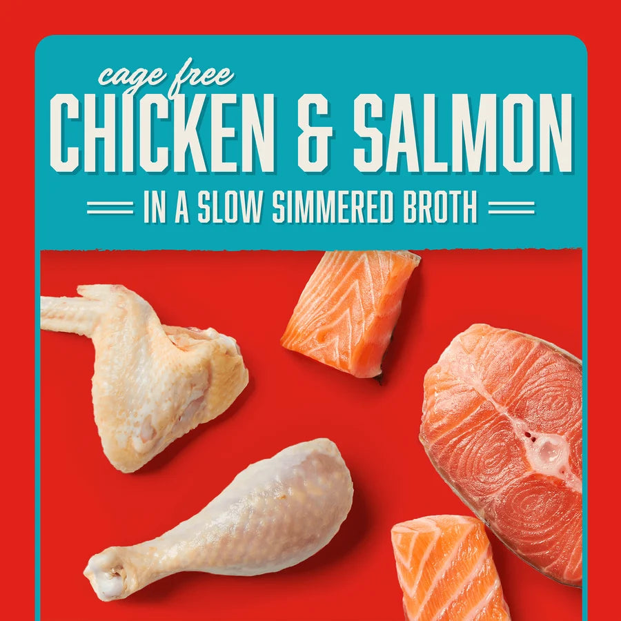Stella & Chewy's Stella's Shredrs - Chicken & Salmon Recipe in Broth 放養雞+三文魚 配方 Stella & Chewy's