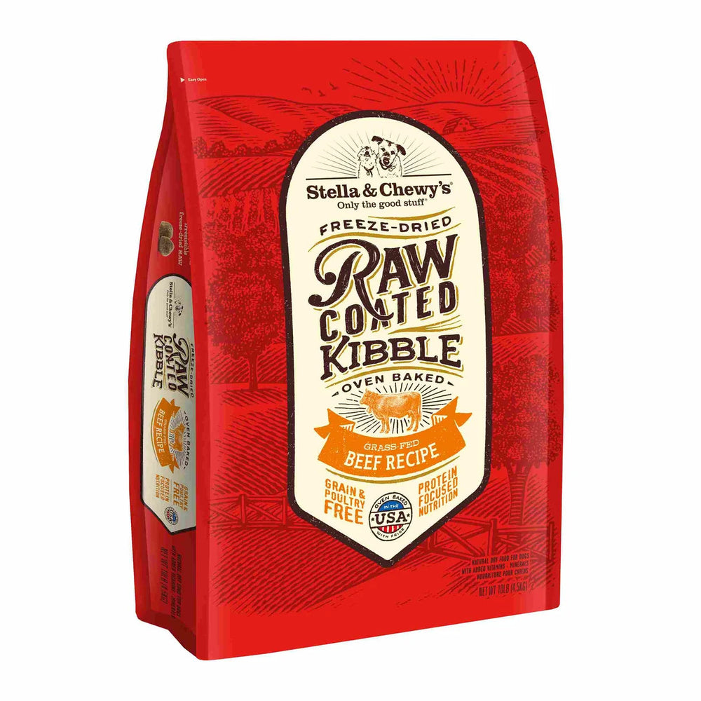 Stella & Chewy's Canine; Grass-Fed Beef Raw Coated Baked Kibble 凍乾生肉外層低溫烘焙狗糧 草飼牛配方 Stella & Chewy's