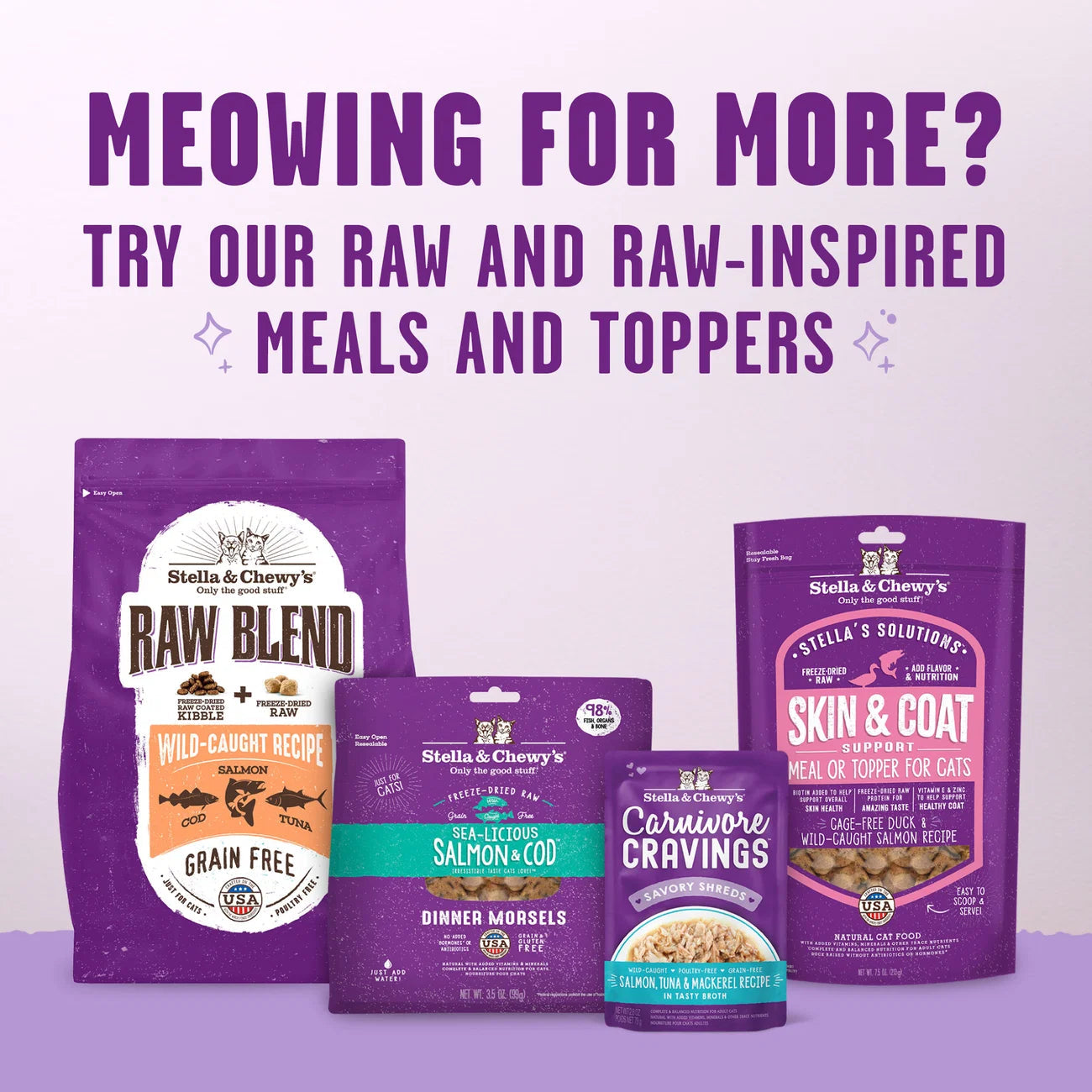 Stella & Chewy's Meowfulls Cat Treats - Chicken & Chicken Liver Recipe 喵呼! 雞肉+雞肝凍乾小食 Stella & Chewy's