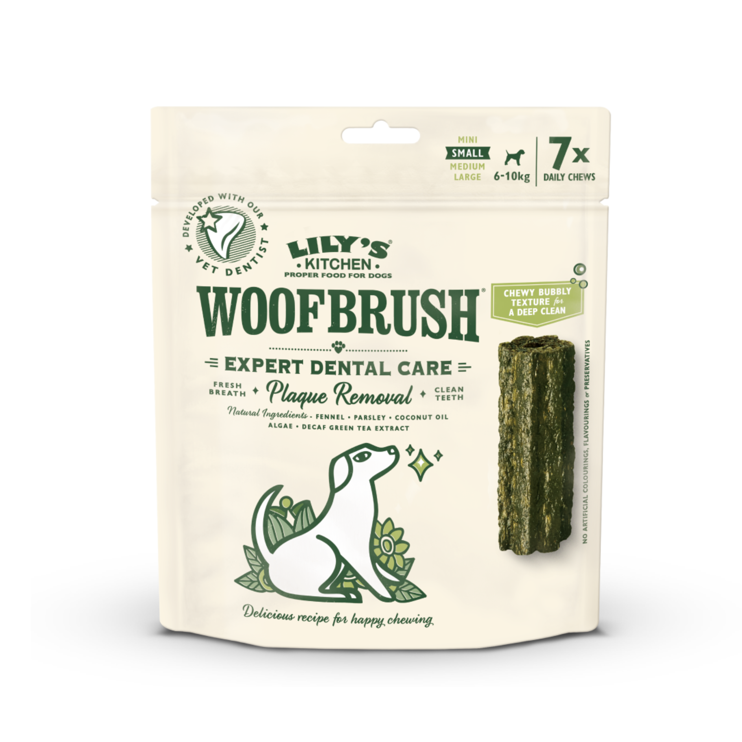 LILY'S KITCHEN Woofbrush Dental Chew | 天然犬用潔齒棒