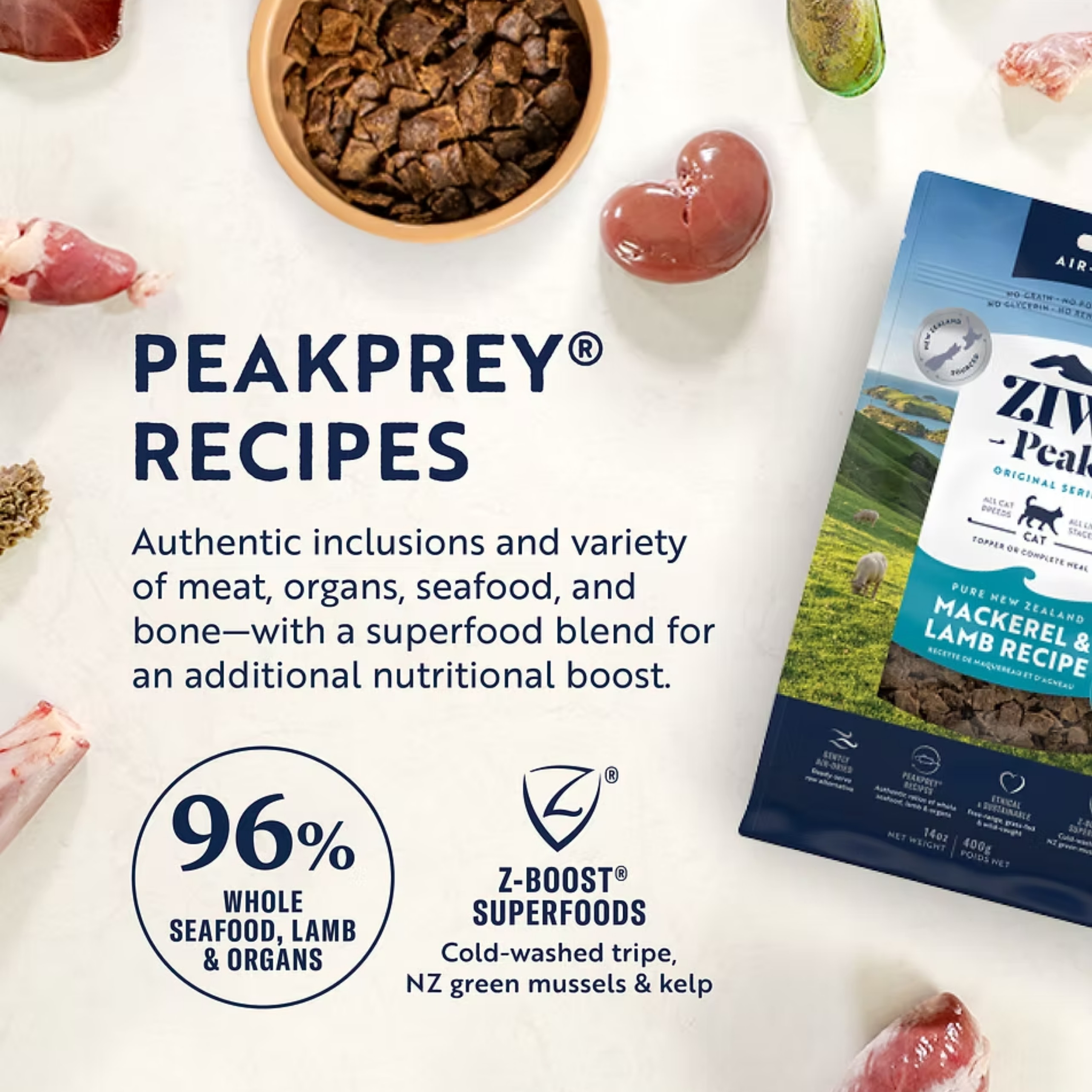 ZIWI Air-Dried Mackerel & Lamb For Cats | 風乾貓糧-鯖魚及羊肉配方