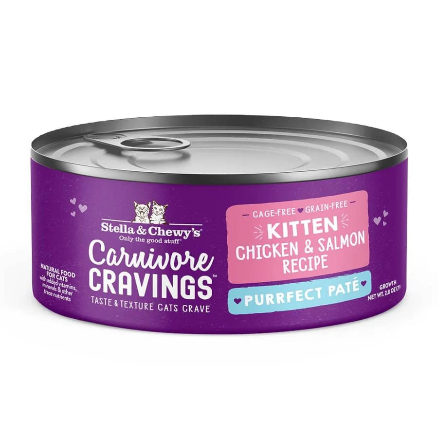 Stella & Chewy's Carnivore Cravings Cat Cans - Kitten Chicken & Salmon Recipe 幼貓 雞肉三文魚 Stella & Chewy's