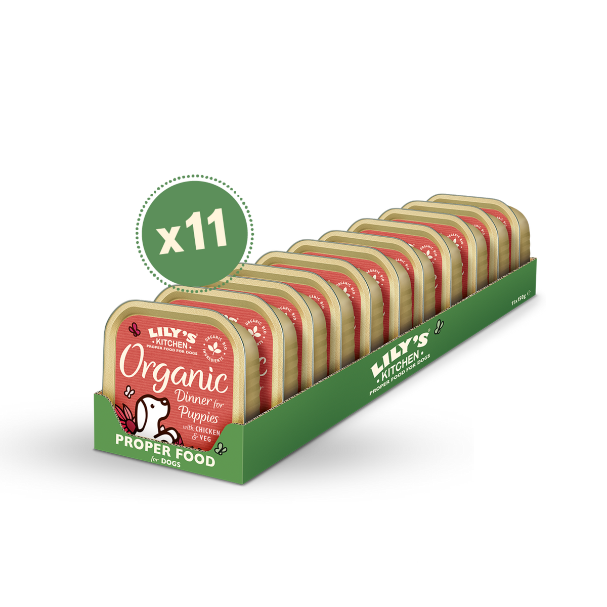 LILY’S KITCHEN Organic Wet Food for Dogs (Mixed Flavours) | 有機犬用主食罐 (11件裝混合口味)