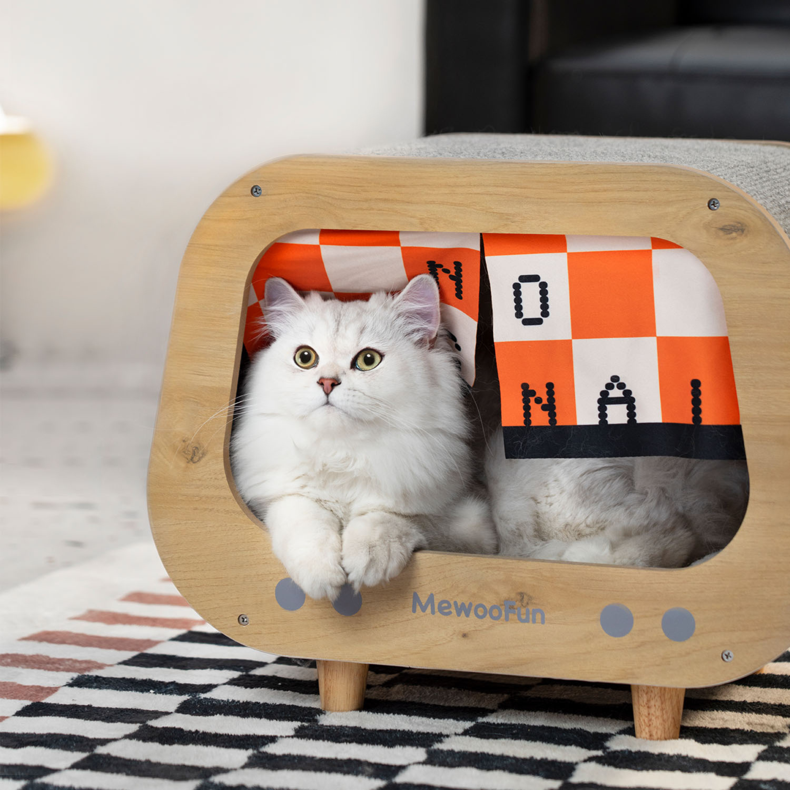 MEWOOFUN喵乎汪也 木質貓窩 | Wooden Cat Condo