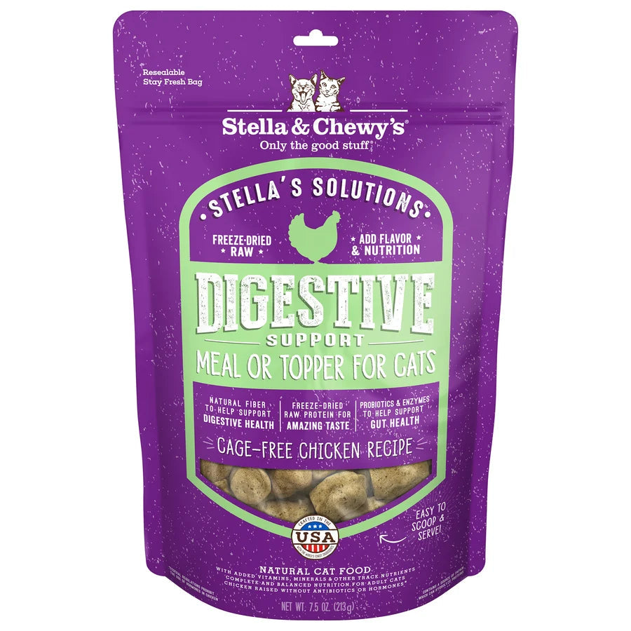 Stella & Chewy's Stella's Solutions Dinner Mixers for Cats - Digestive Support Cage-Free Chicken 有助消化系統 - 放養雞配方 Stella & Chewy's