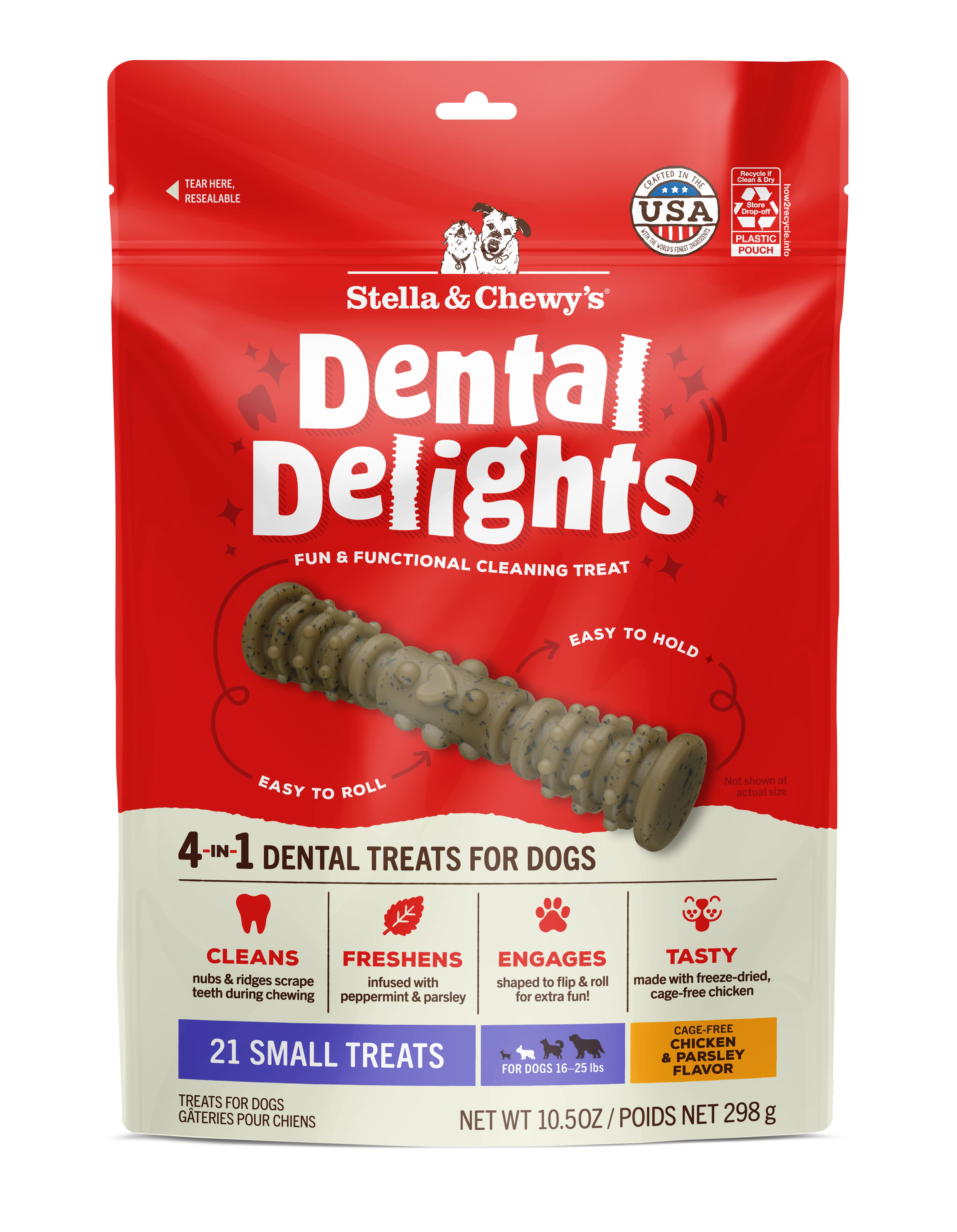 Stella & Chewy's Dental Delights - Small Treats x 11 (細 11支袋裝 小型犬) Stella & Chewy's