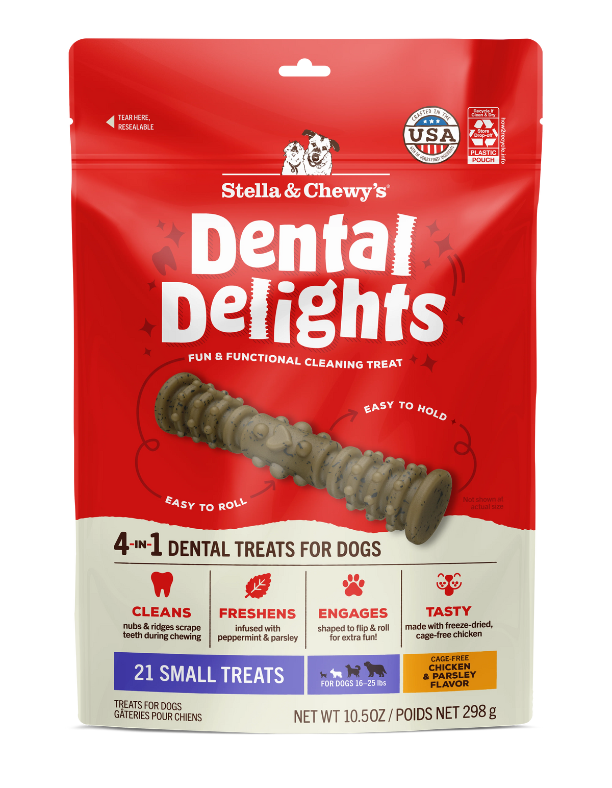Stella & Chewy's Dental Delights - Small Treats x 11 (細 11支袋裝 小型犬) Stella & Chewy's