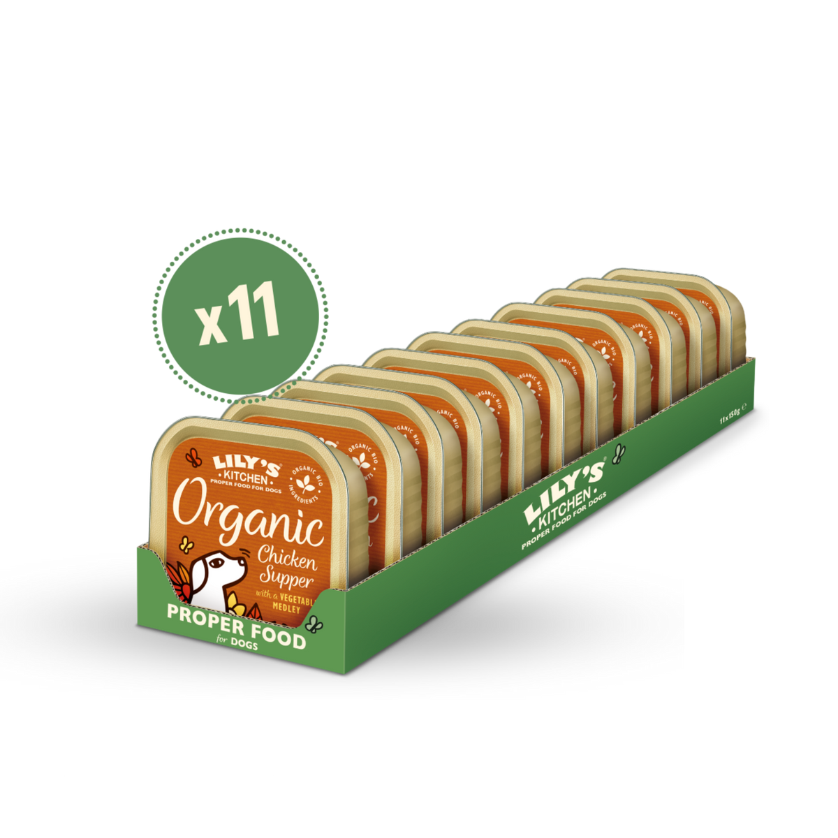 LILY’S KITCHEN Organic Wet Food for Dogs (Mixed Flavours) | 有機犬用主食罐 (11件裝混合口味)