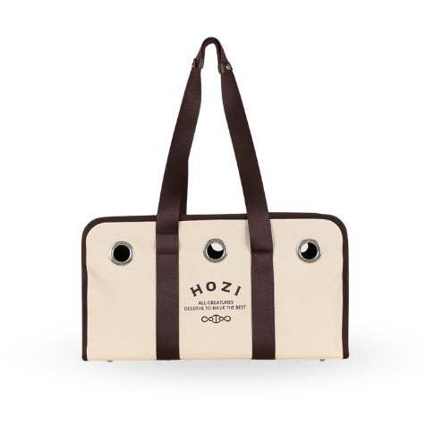 HOZI Canvas Carrier - Beige / Navy