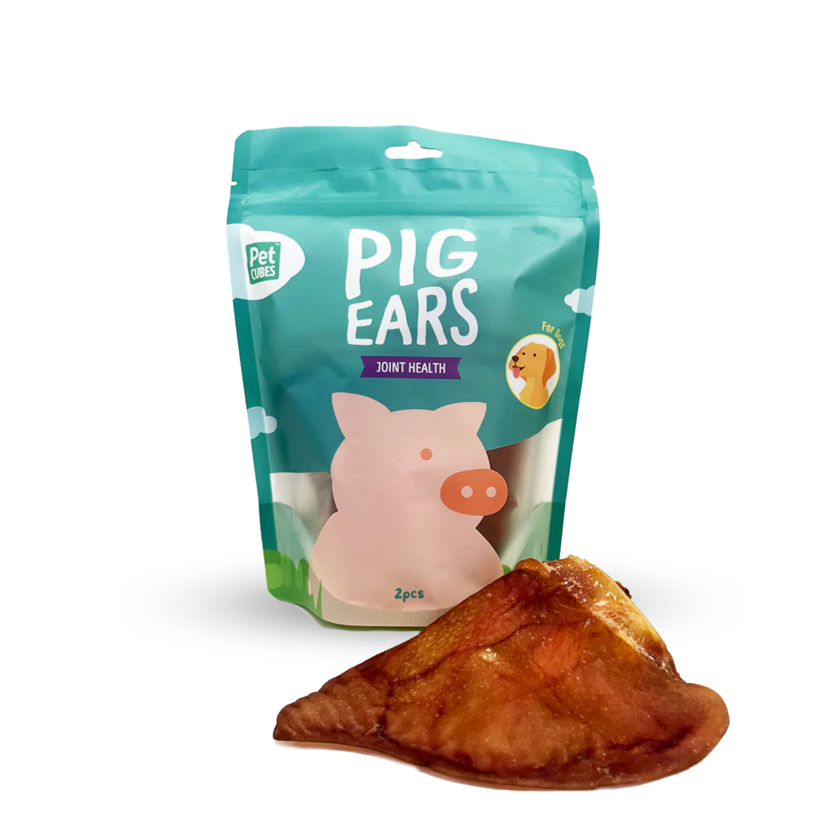 Pet Cubes Pig Ears - Treat For Dog | 豬耳 (2 塊) pet cubes