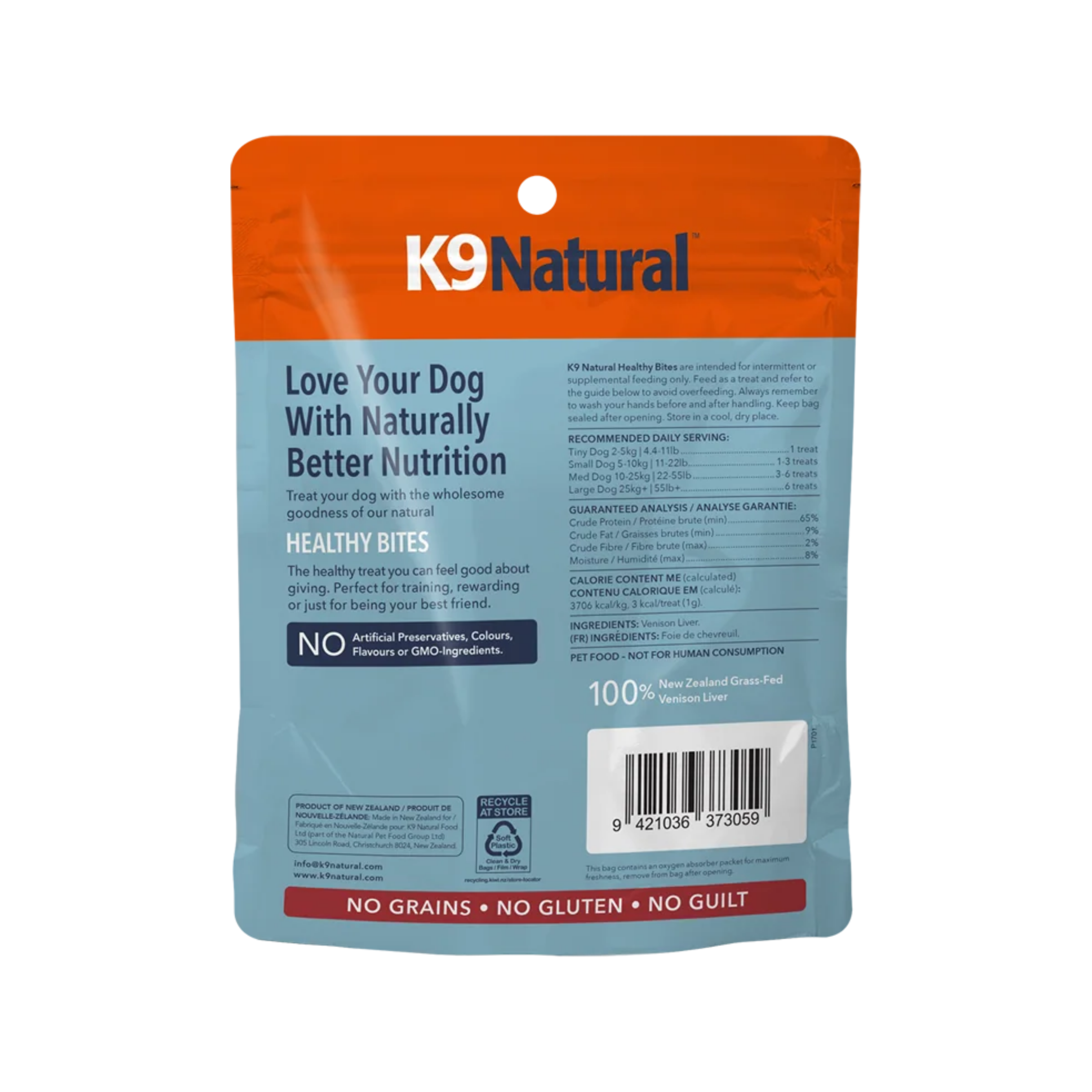 K9 Natural - Venison Liver Healthy Bites Dog Treats K9 Natural