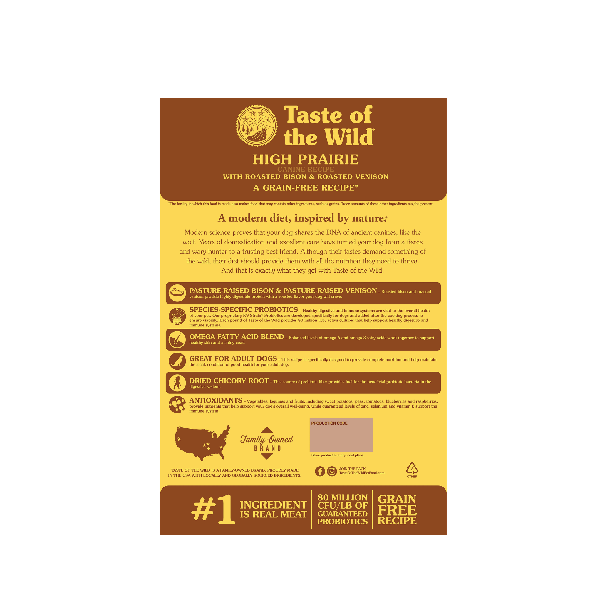 Diamond Taste Of Wild High prairie Canine Recipe with Roasted Bison & Roasted Venison Dog Dry Food PET