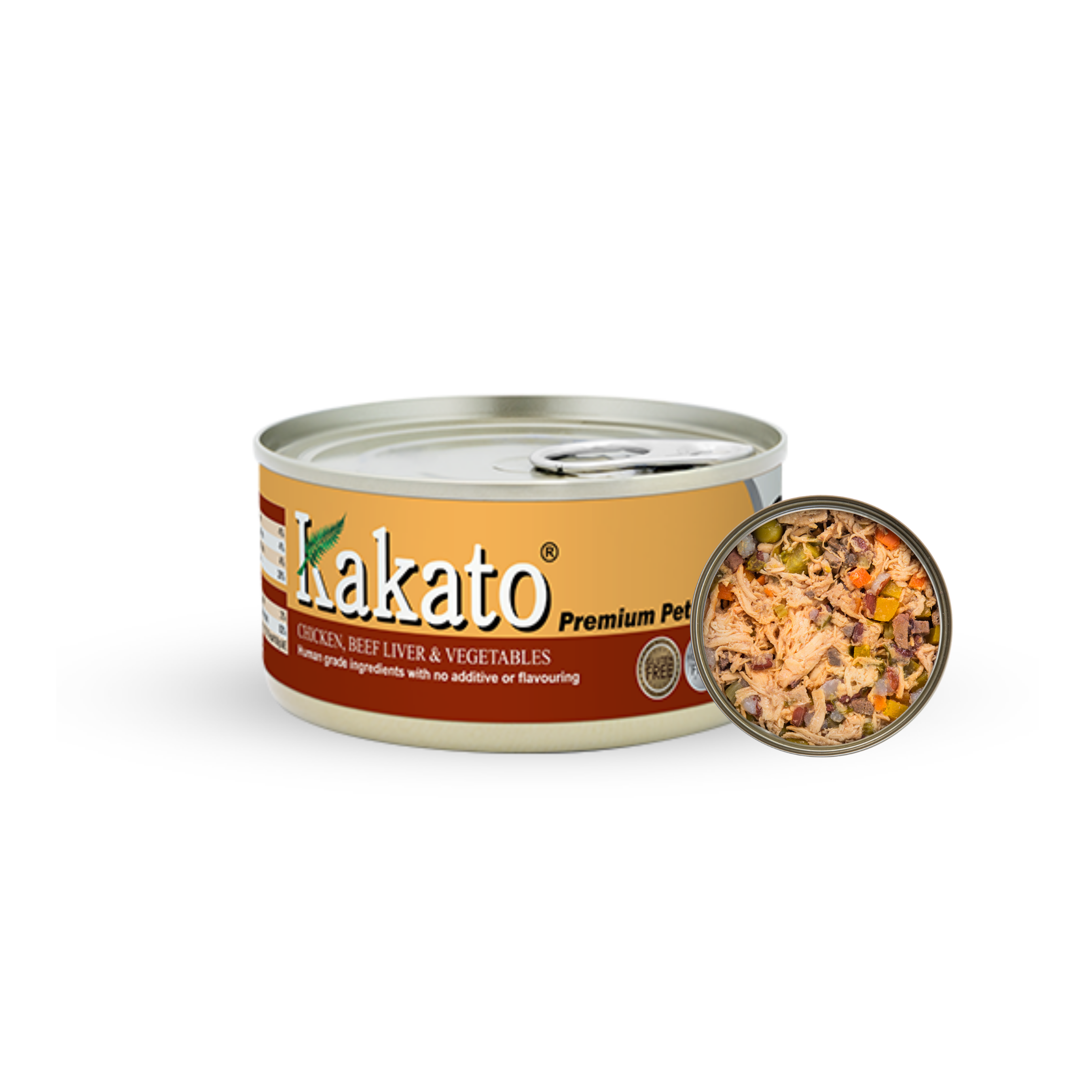 Kakato Chicken, Beef Liver & Vegetables | 170g x 48tins