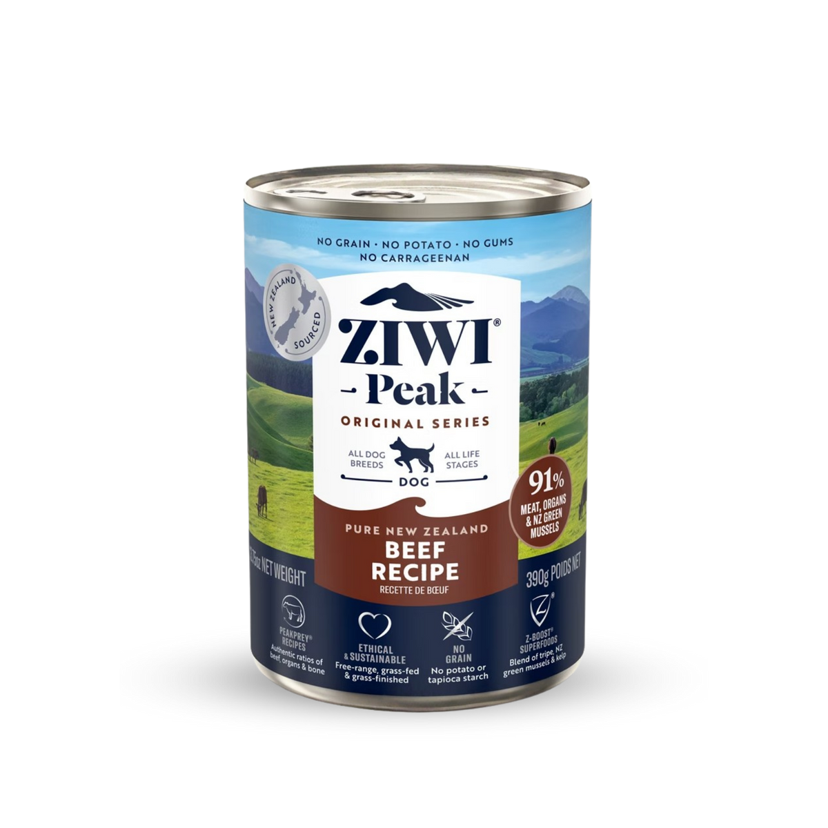Grain free range beef dog can  無穀物放養牛肉狗罐頭  (6罐) Ziwi