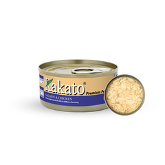Kakato Salmon & Chicken | 70g / 170g x 48 tins