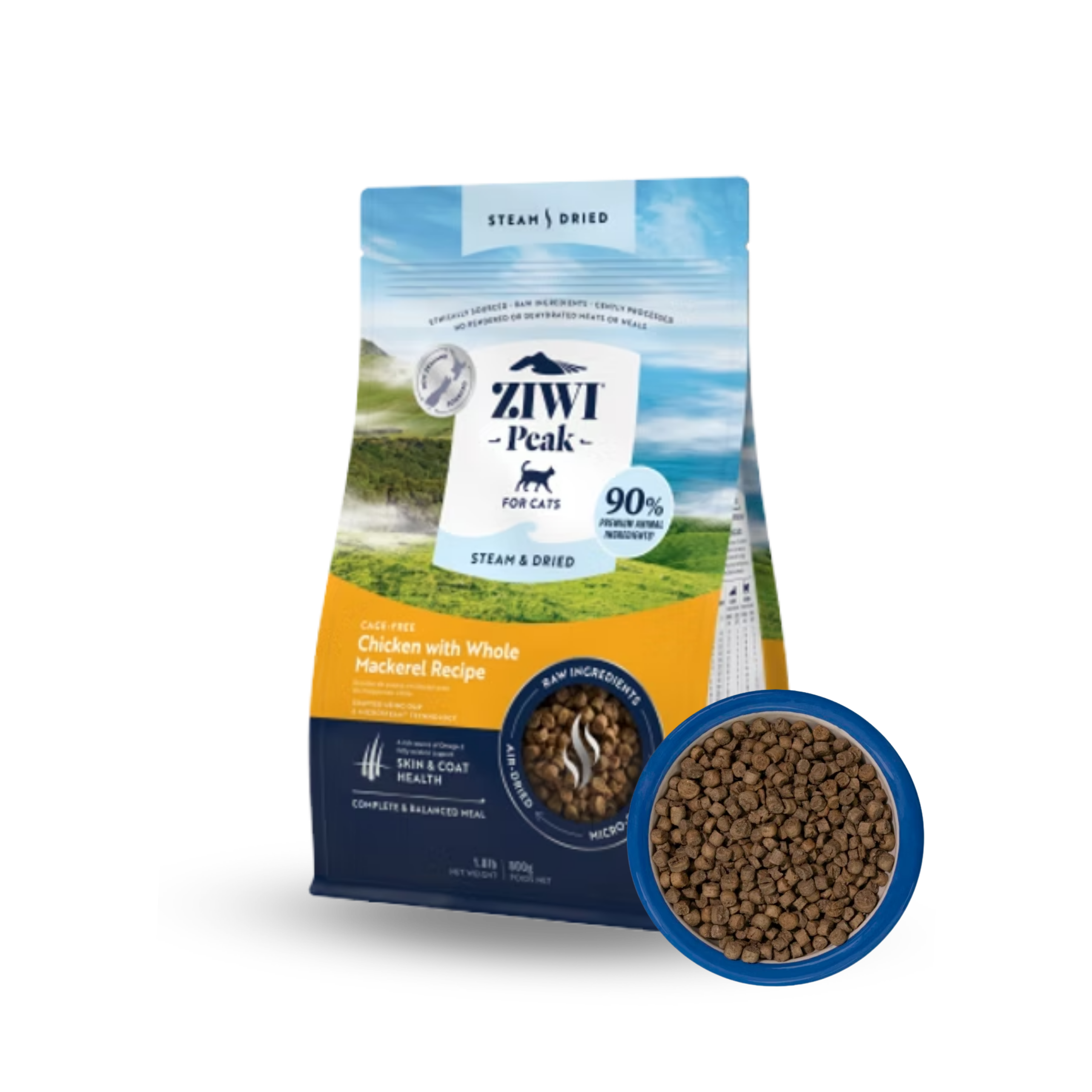 ZIWI Chicken with Whole Mackerel Recipe | 柔蒸溫乾貓糧- 放養雞配原條鯖魚