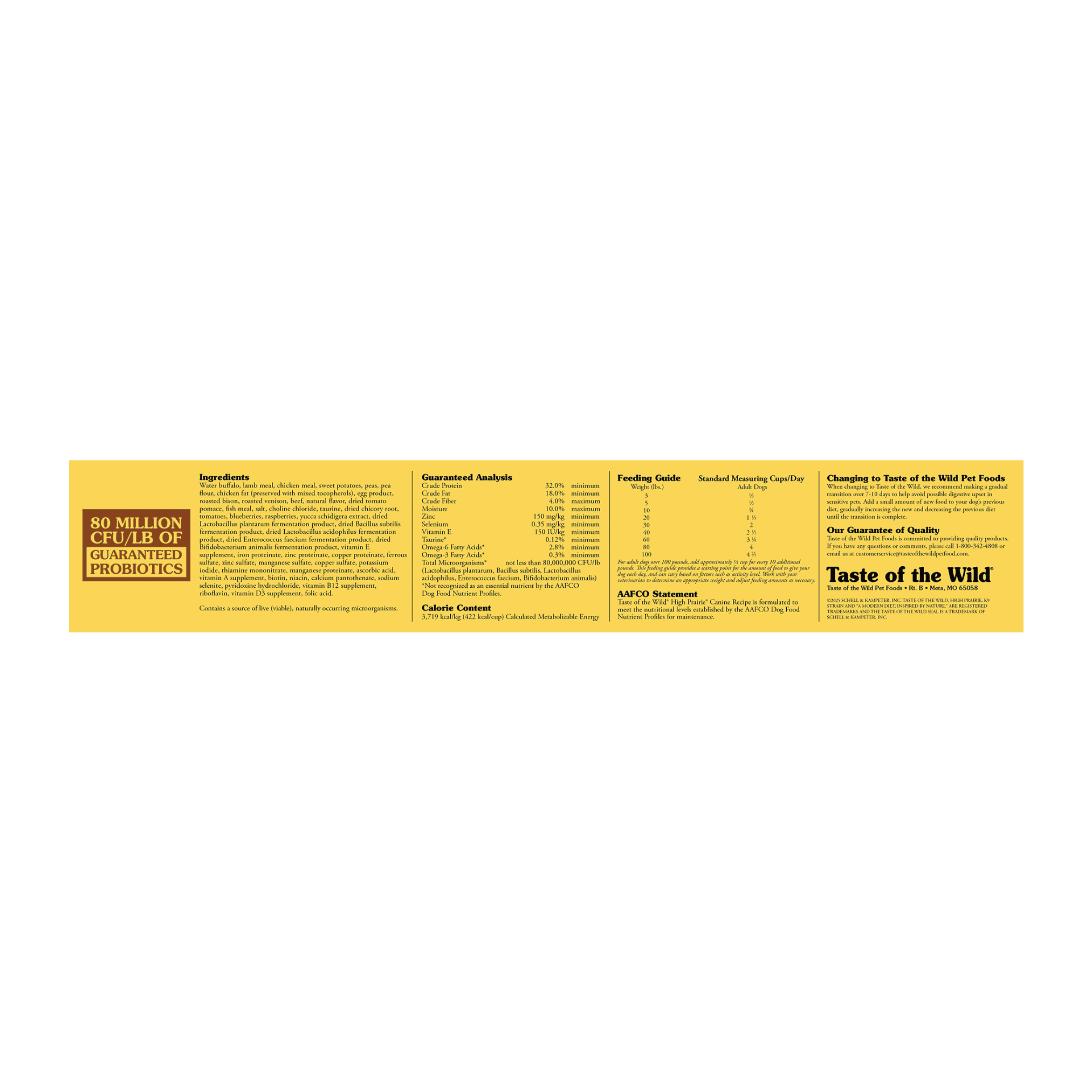 Diamond Taste Of Wild High prairie Canine Recipe with Roasted Bison & Roasted Venison Dog Dry Food PET