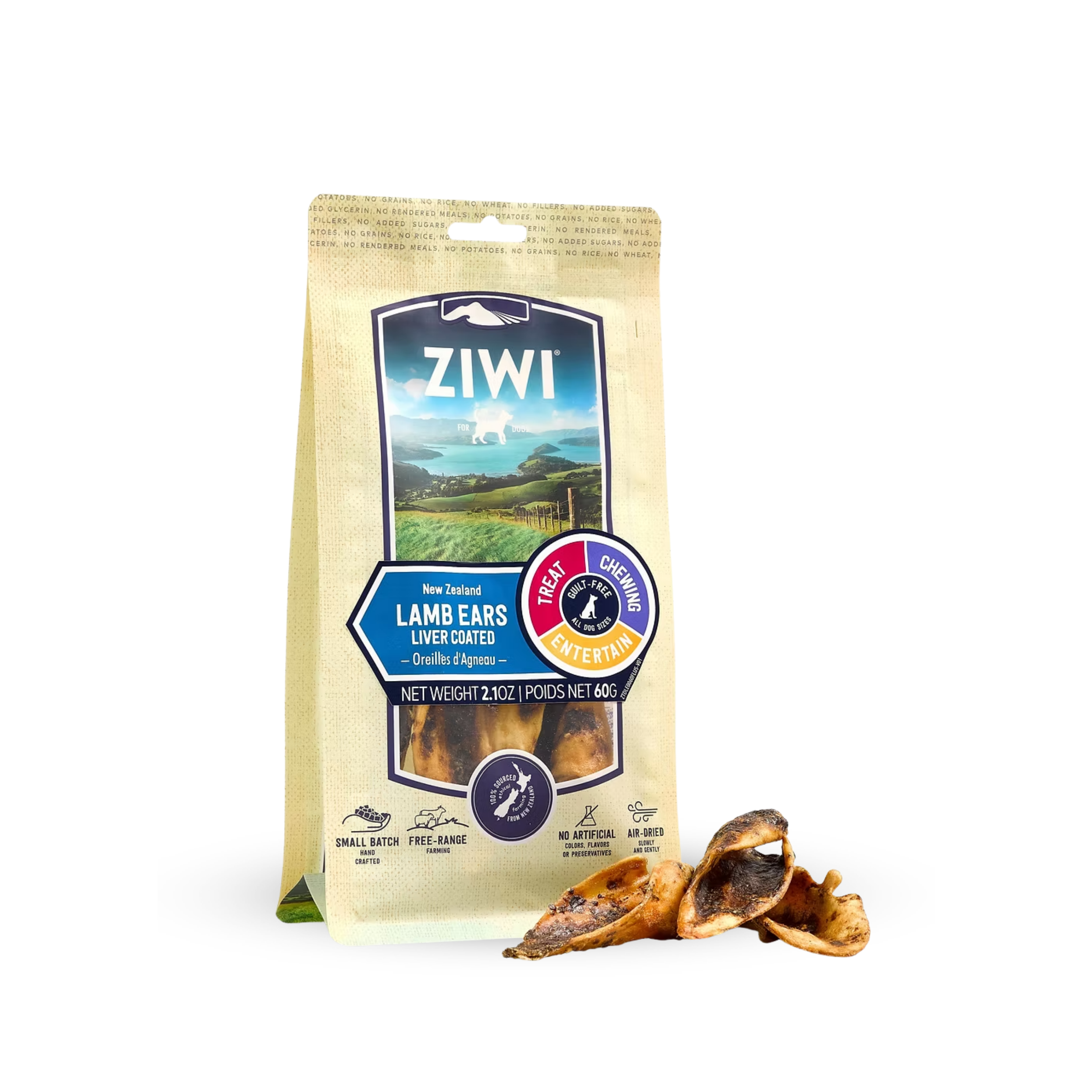 ZIWI Air Dried Lamb Ear Dog Treats 風乾羊耳狗小食