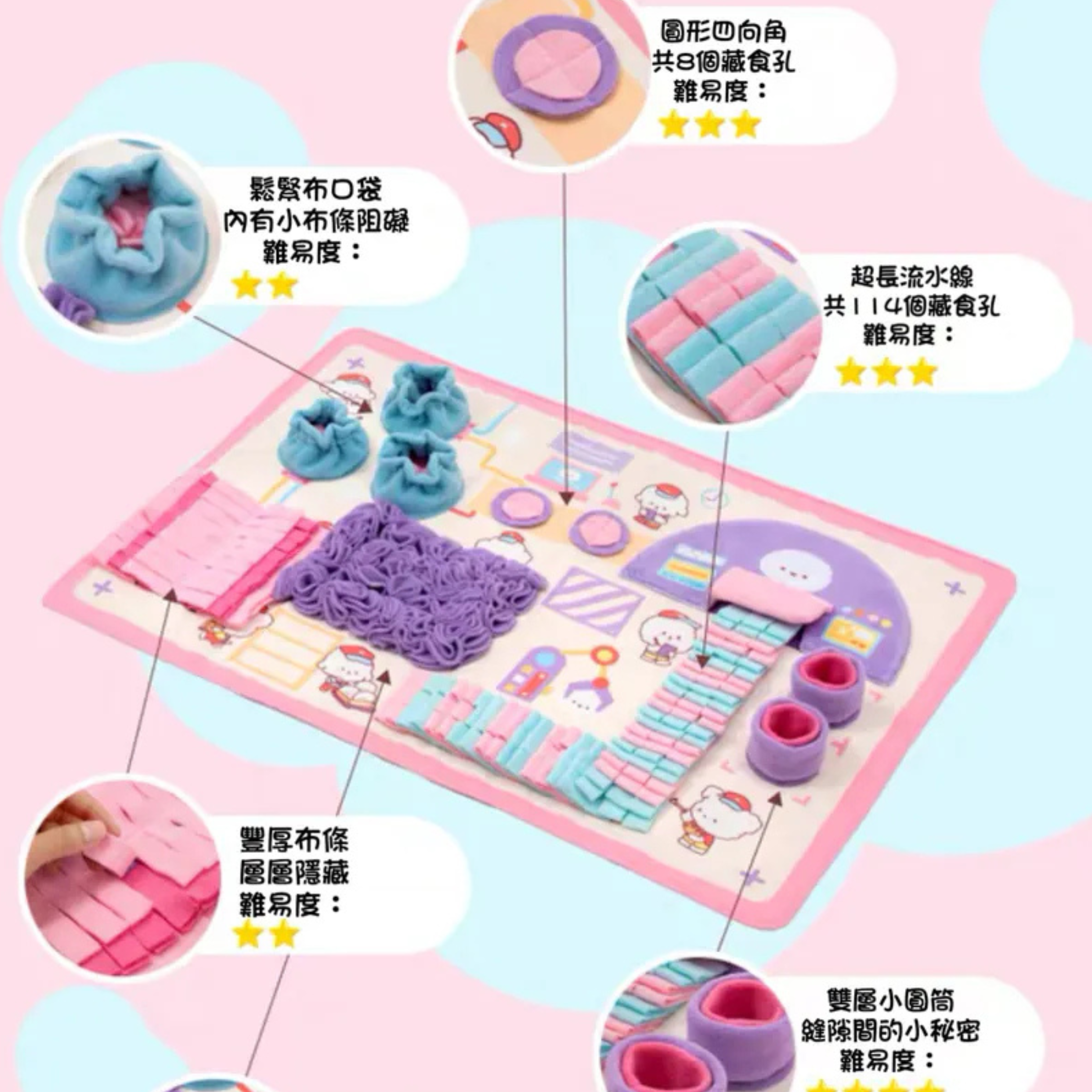 Bichon Frise Cotties Features for Pet Foraging