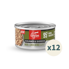 ORIJEN Chunks & Shreds Cat Wet Food - Duck & Duck Liver
