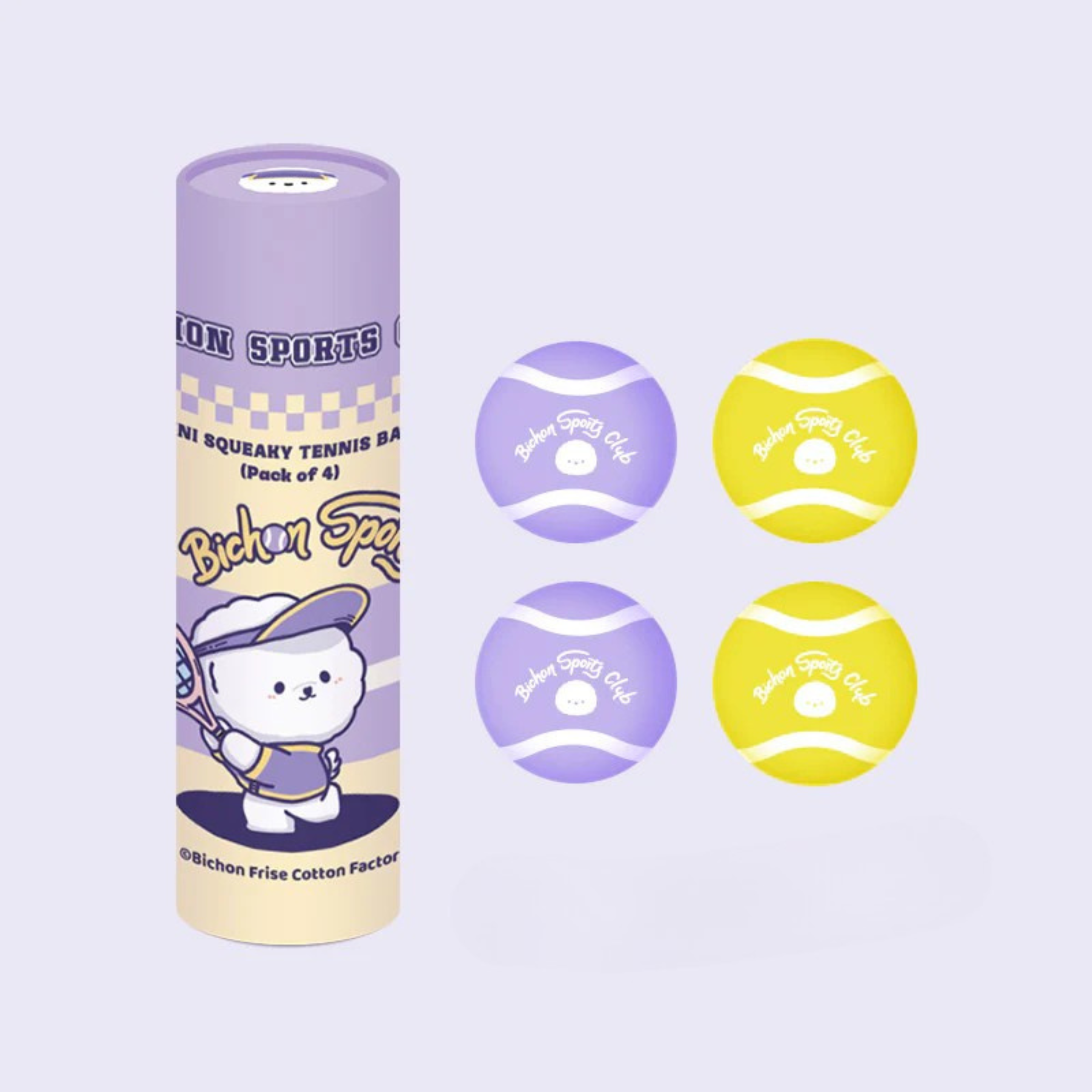 Bichon Frise Cotties Tennis Ball