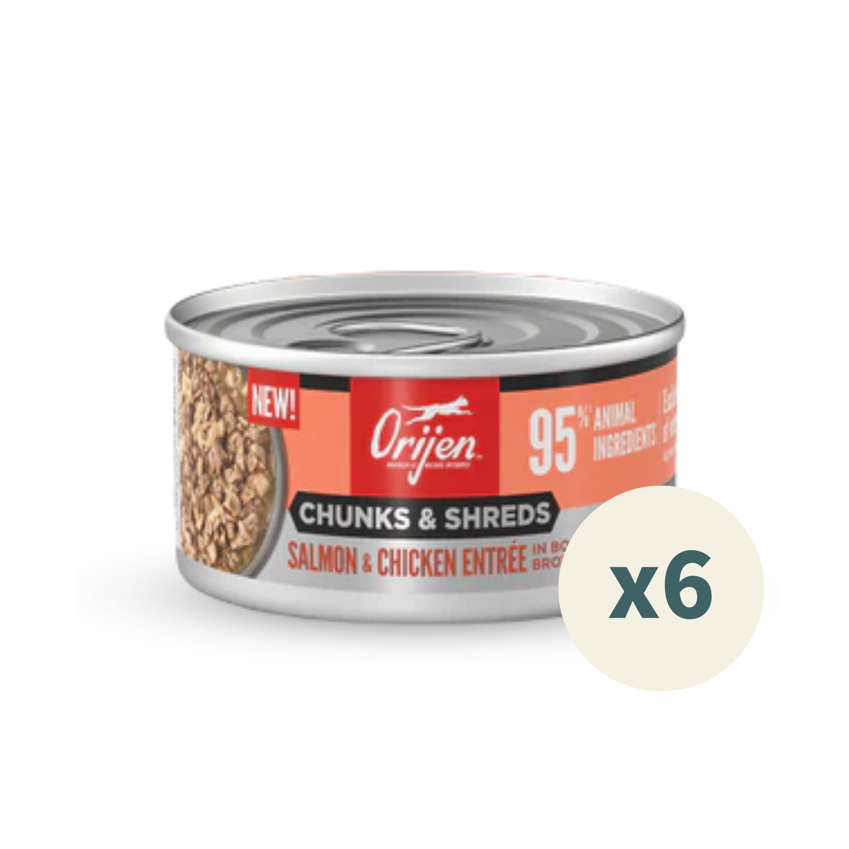 ORIJEN Chunks & Shreds Cat Wet Food - Salmon & Chicken