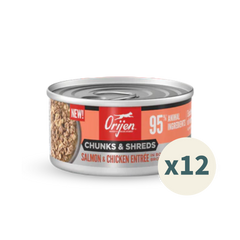 ORIJEN Chunks & Shreds Cat Wet Food - Salmon & Chicken