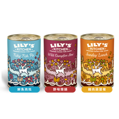 LILY's KITCHEN Wet Food For Dogs (11 Flavours) | 天然犬用‌主食罐 (單罐/十一款口味)