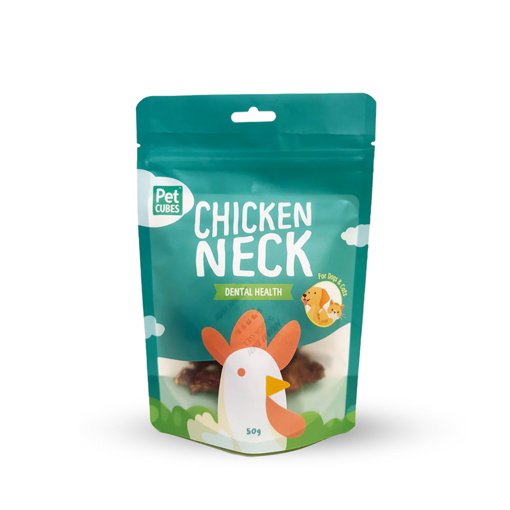 Pet Cubes Chicken Neck - Treat For Dog & Cat | 雞頸 (50g) (Copy) pet cubes