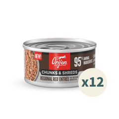 ORIJEN Chunks & Shreds Cat Wet Food - Regional Red
