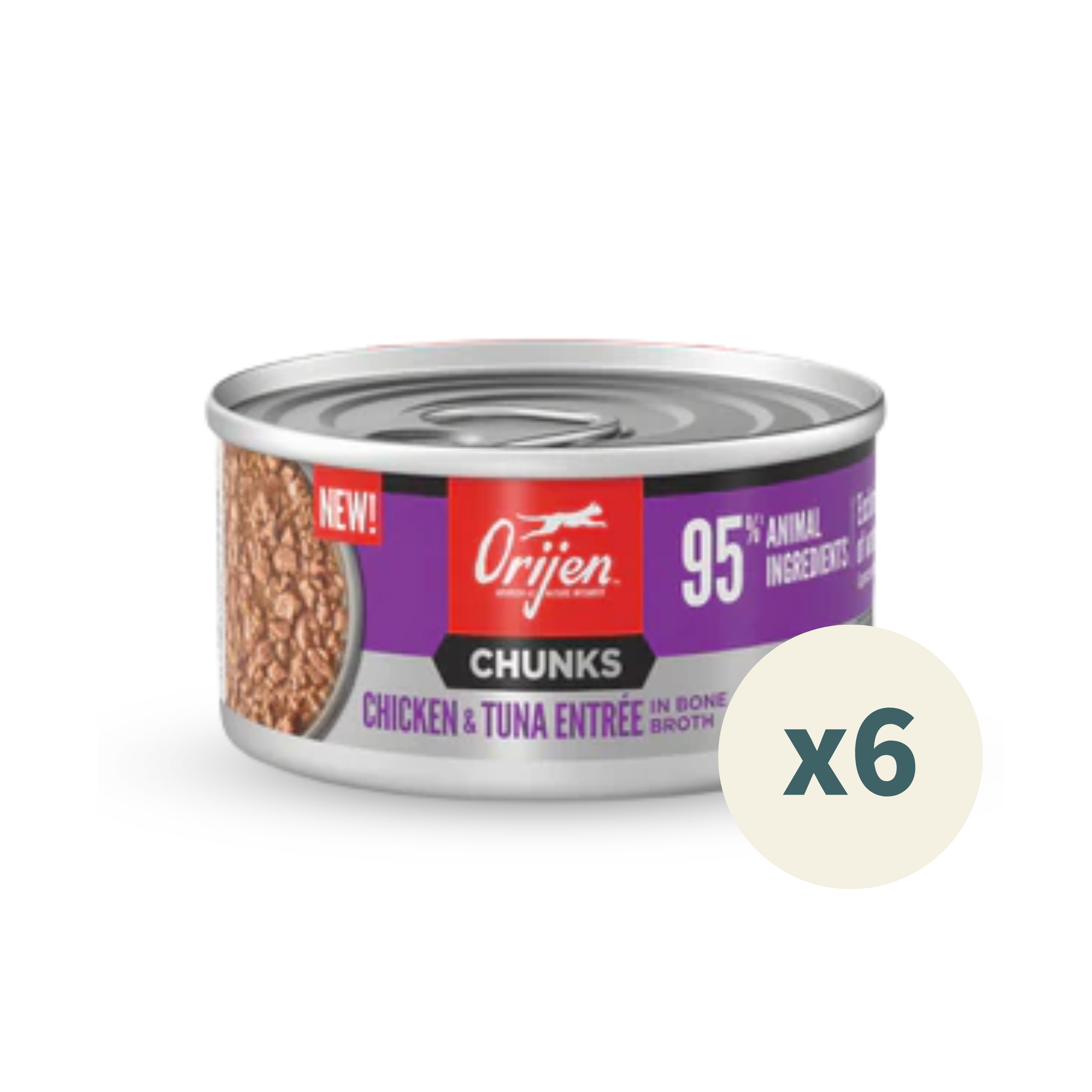 ORIJEN Chunks & Shreds Kitten Wet Food - Chicken & Tuna